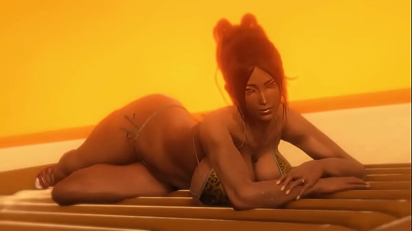 blender Fat Guy And Bikini Ebony Girl