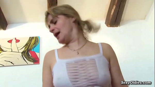 Blonde amateur French MILF anal fisted and fucked by big dick