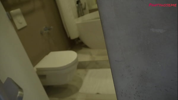 Iris N In Bathtub Wearing Seamless Black Pantyhose Giving Head In POV