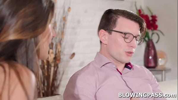 Teen babe deepthroating private tutor