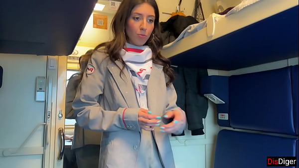 Train Conductor Caught Passenger Jerking Off, But Wasn’t Confused and Jumped on His Cock