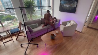 Behind the Scenes: Step daughter gets anal sex by stepdad