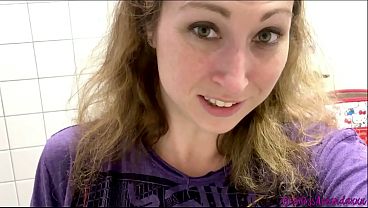 Peeing in Public Toilets in Sweaty Stockings