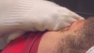 Sweaty gym sock slave is my foot stool – Trailer