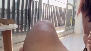 Mamada y beso negro para mi vecino