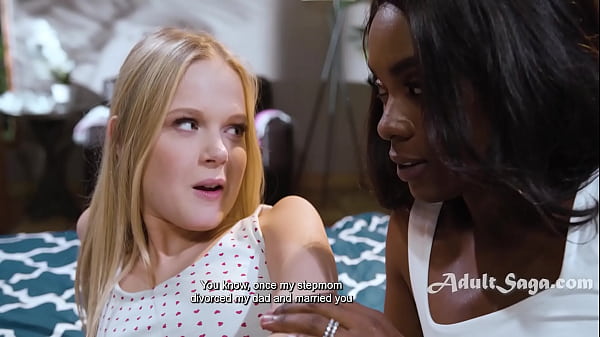 Ebony Stepmom’s Strict Parenting And A HORNY Tiny Blonde