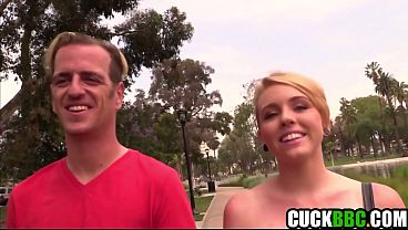 Slutty Girlfriend Fucks Black Bulls On Cuck BF’s Birthday