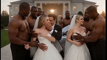 The BEST #77 Naughty Brides (((( BBC MANSION )))) Hot Wives GANGBANG Day at the BBC mansion! Stretched gaped wrecked european girls interracial creampie amador big pussy anal hard cock [AI Generated]